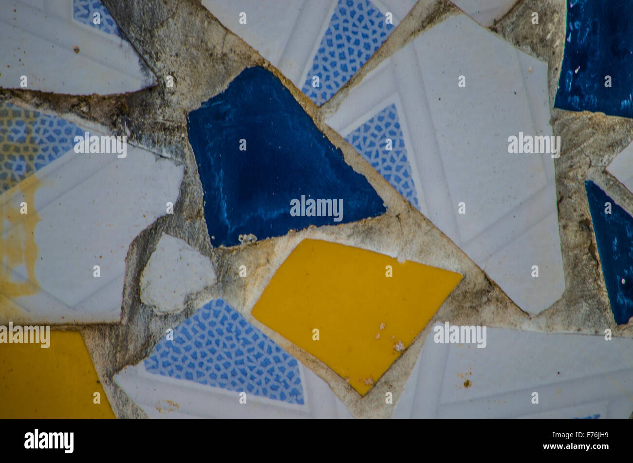 La consistenza del materiale da costruzione tile Foto Stock