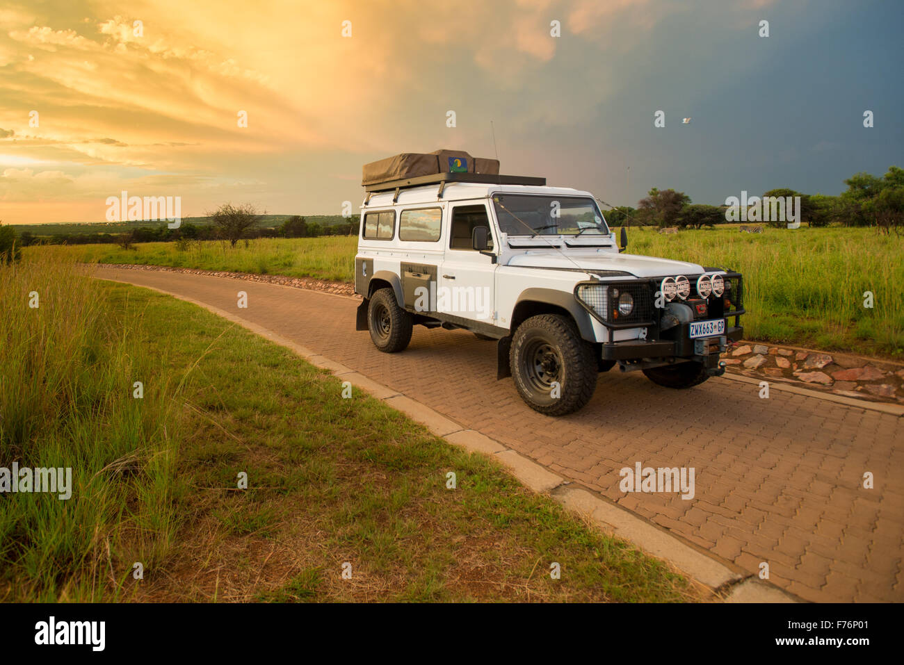 1994 Land Rover Defender 110 in Sud Africa Foto Stock