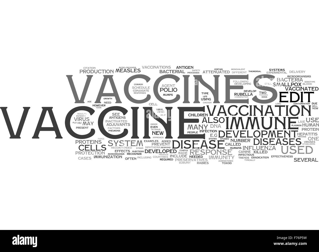 Vaccino Foto Stock