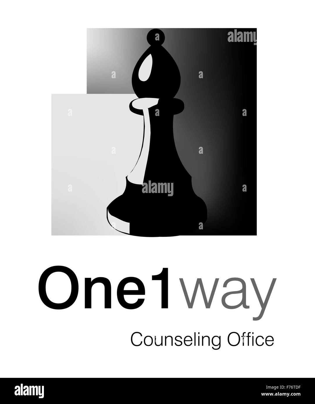 One-Way Logo Foto Stock