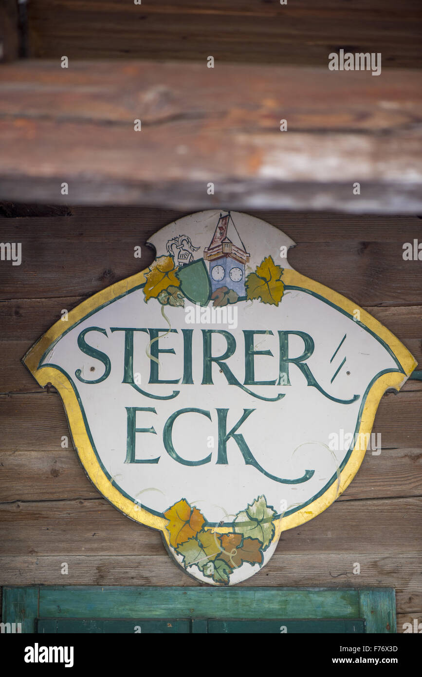 Gastronomia Steirereck Pogusch, Stiria, Austria, Pogusch Foto Stock