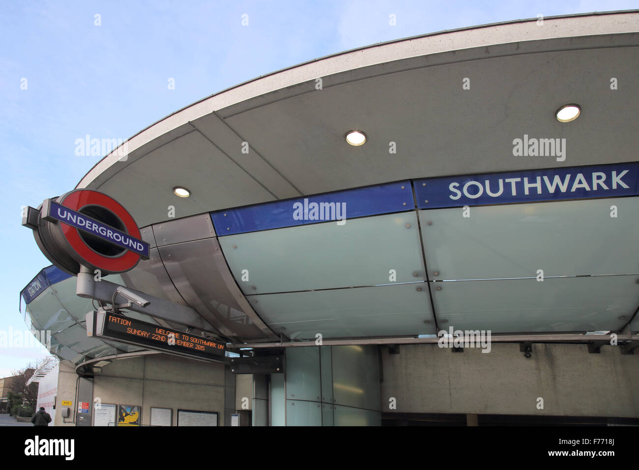 Stazione metropolitana di Southwark Londra Foto Stock
