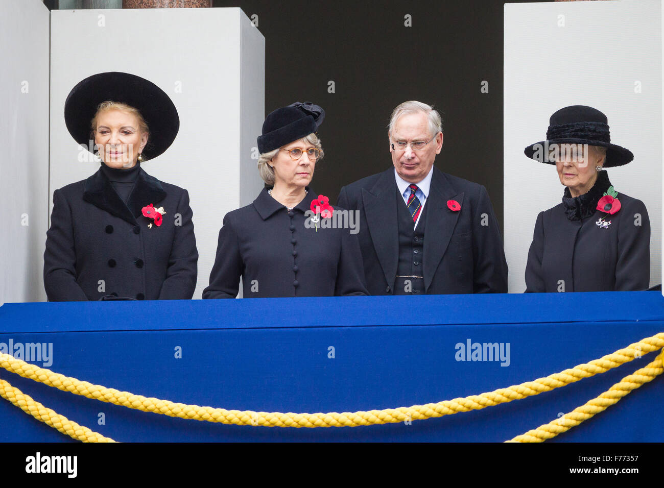 HRH Principessa Michael del Kent, THR Duchessa e duca di Gloucester e Sua Altezza Reale la Principessa Alexandra Foto Stock