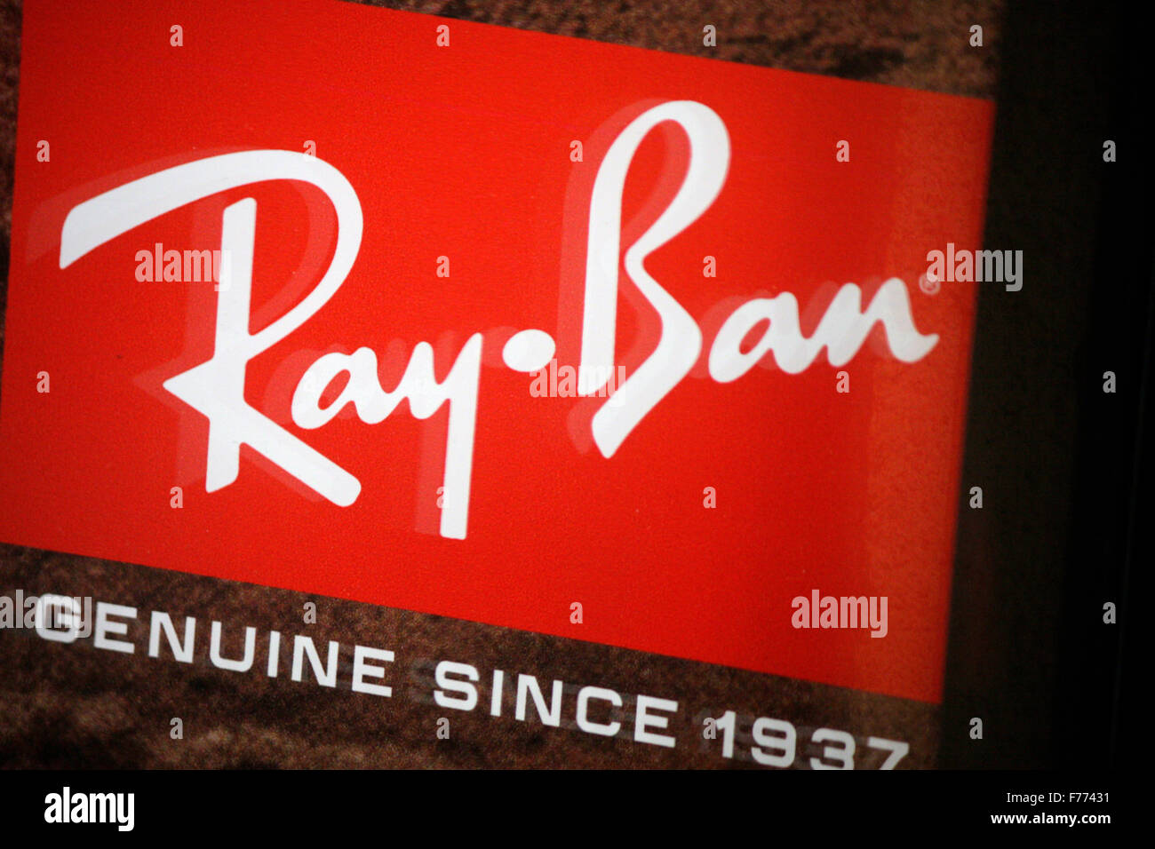 Markennamen: 'Ray Ban', Chamonix, Frankrfeich. Foto Stock
