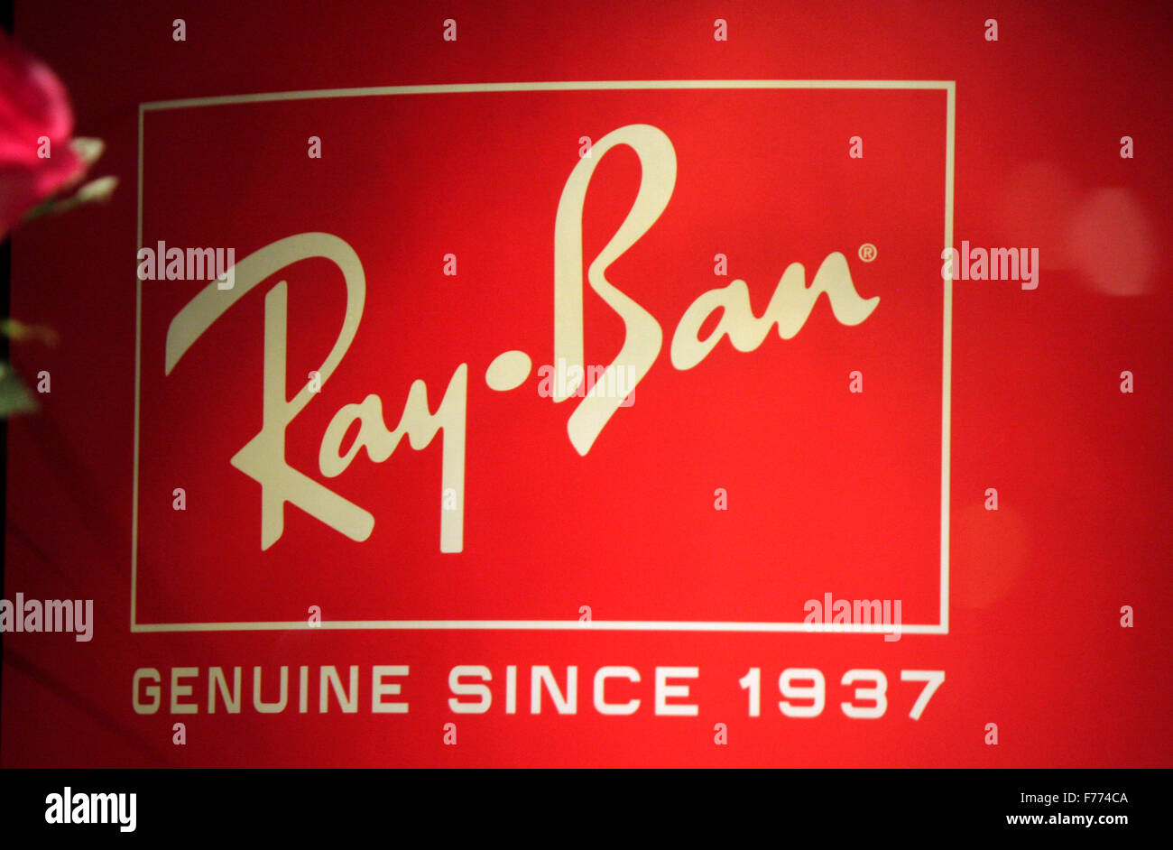 Markennamen: 'Ray Ban', Chamonix, Frankrfeich. Foto Stock