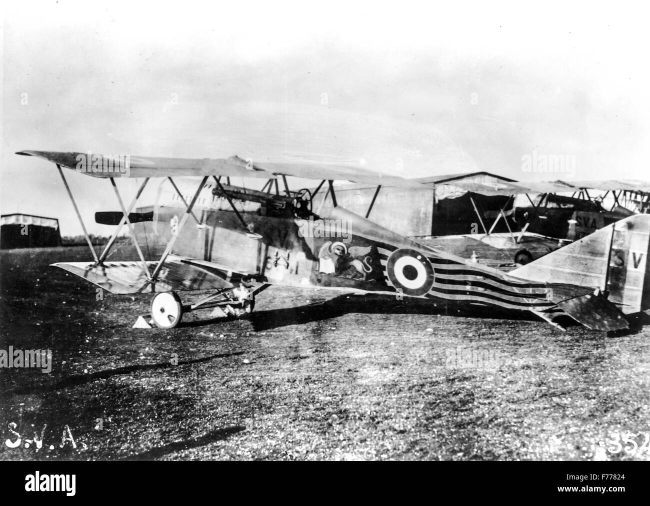 Aereo SVA con cui D'Annunzio è volato a Vienna,1918 Foto Stock