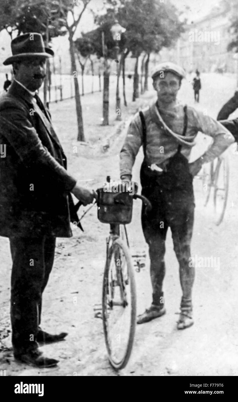 Carlo galetti,giro d'Italia 1910-11 Foto Stock