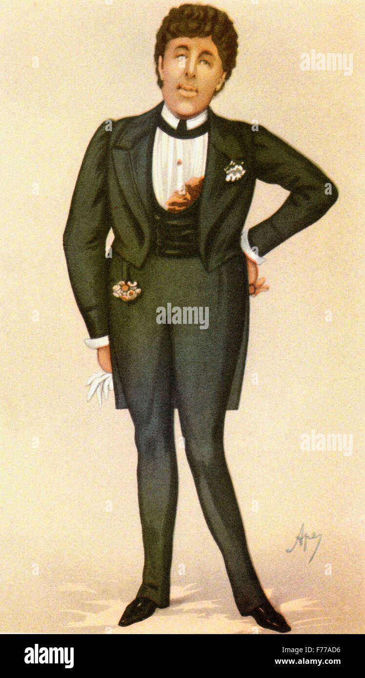 Oscar Fingal O'Flahertie Wills Wilde, 1854 - 1900. Irish playwright, romanziere, saggista e poeta. Dopo la caricatura da Ape da Vanity Fair nel 1884. Foto Stock