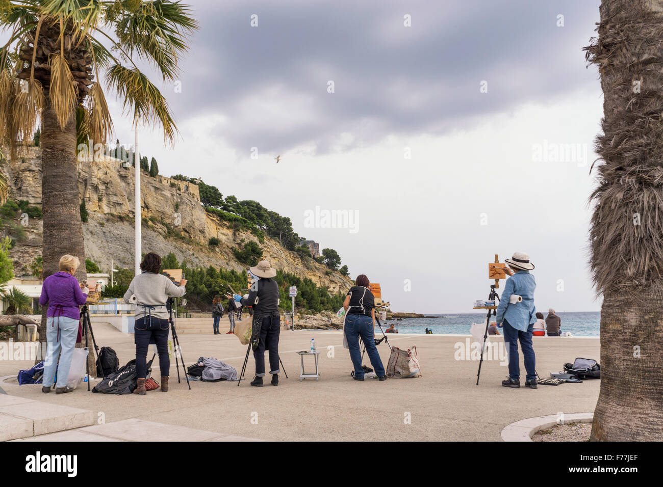 Hobby artisti , workshop, Cassis , Côte d Azur Francia, Foto Stock