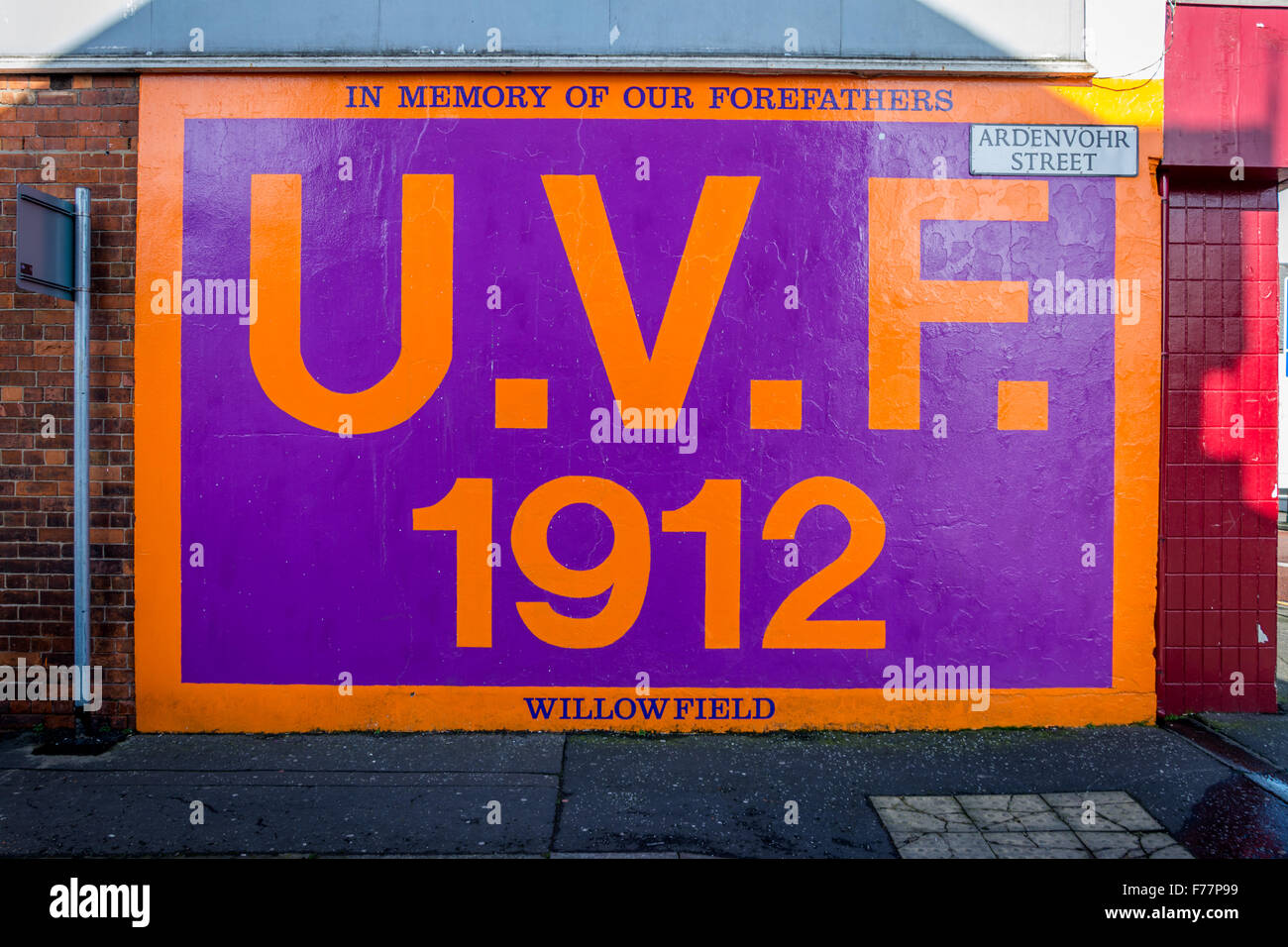 UVF murale in East Belfast Foto Stock