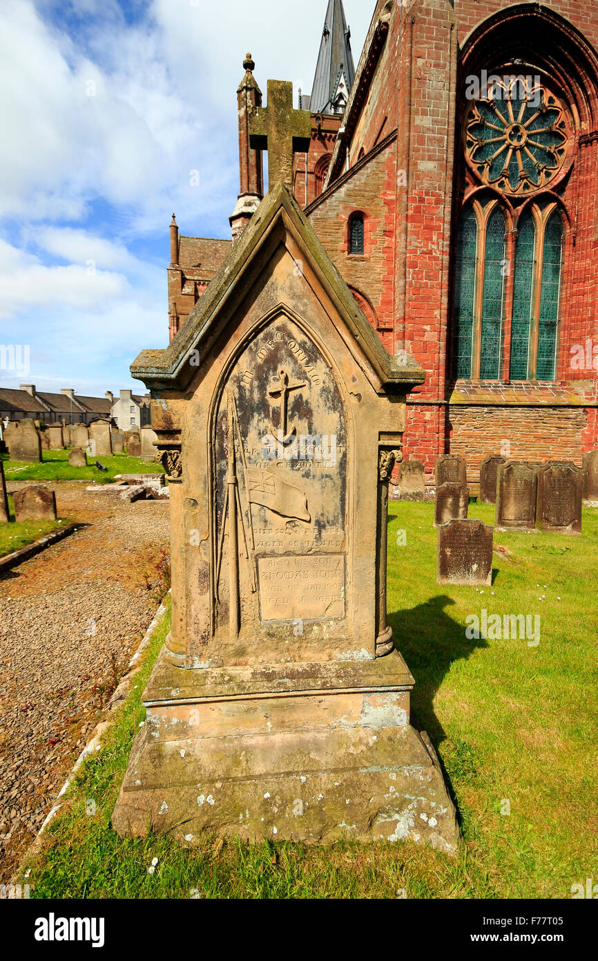 St Magnus Cathedral, Kirkwall, Orkney Islands, Scotland, Regno Unito Foto Stock