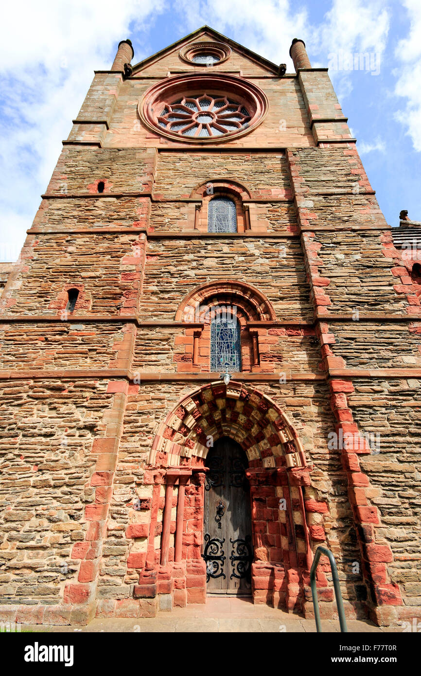 St Magnus Cathedral, Kirkwall, Orkney Islands, Scotland, Regno Unito Foto Stock