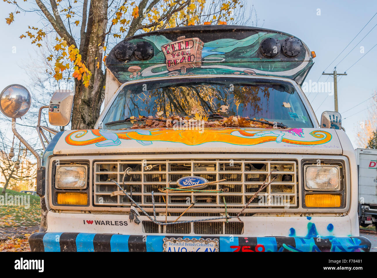 Autobus di hippie van Foto Stock