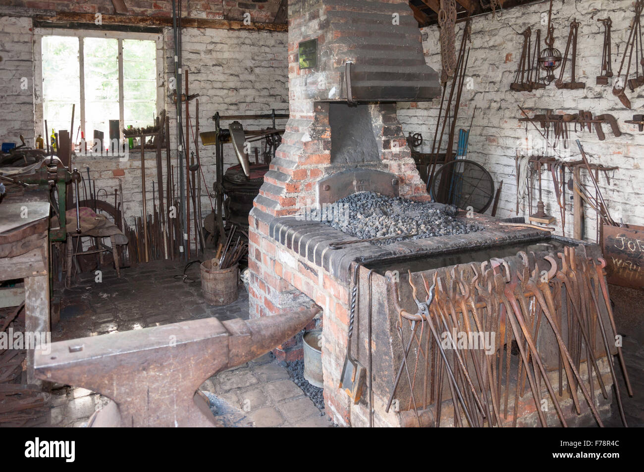 Garston Forge, Chiltern Open Air Museum, Chalfont St Giles Buckinghamshire, Inghilterra, Regno Unito Foto Stock