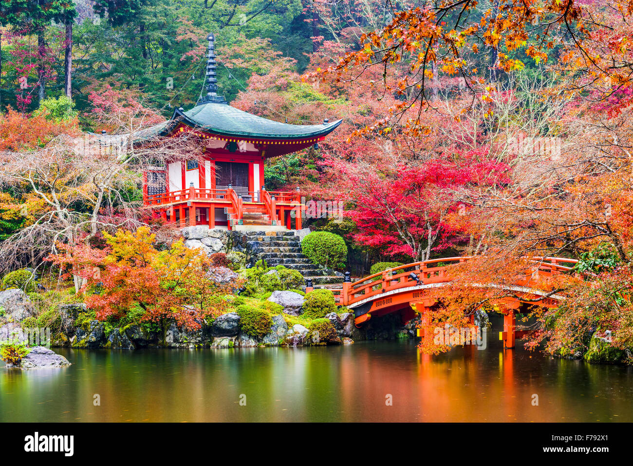 Kyoto, Giappone al tempio Daigoji. Foto Stock