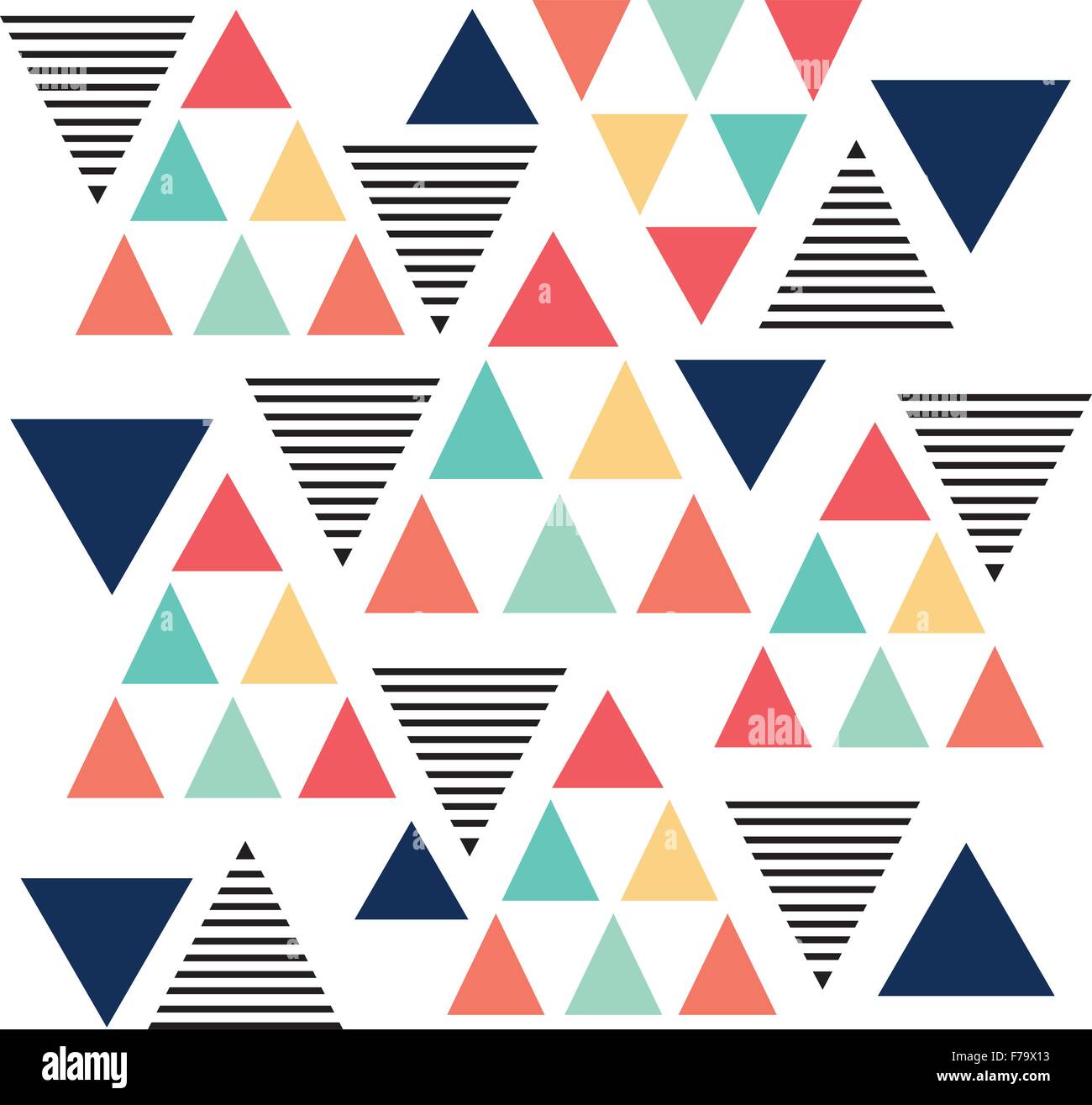 Triangolo di pattern di variazione del colore di sfondo di colore pastello Illustrazione Vettoriale