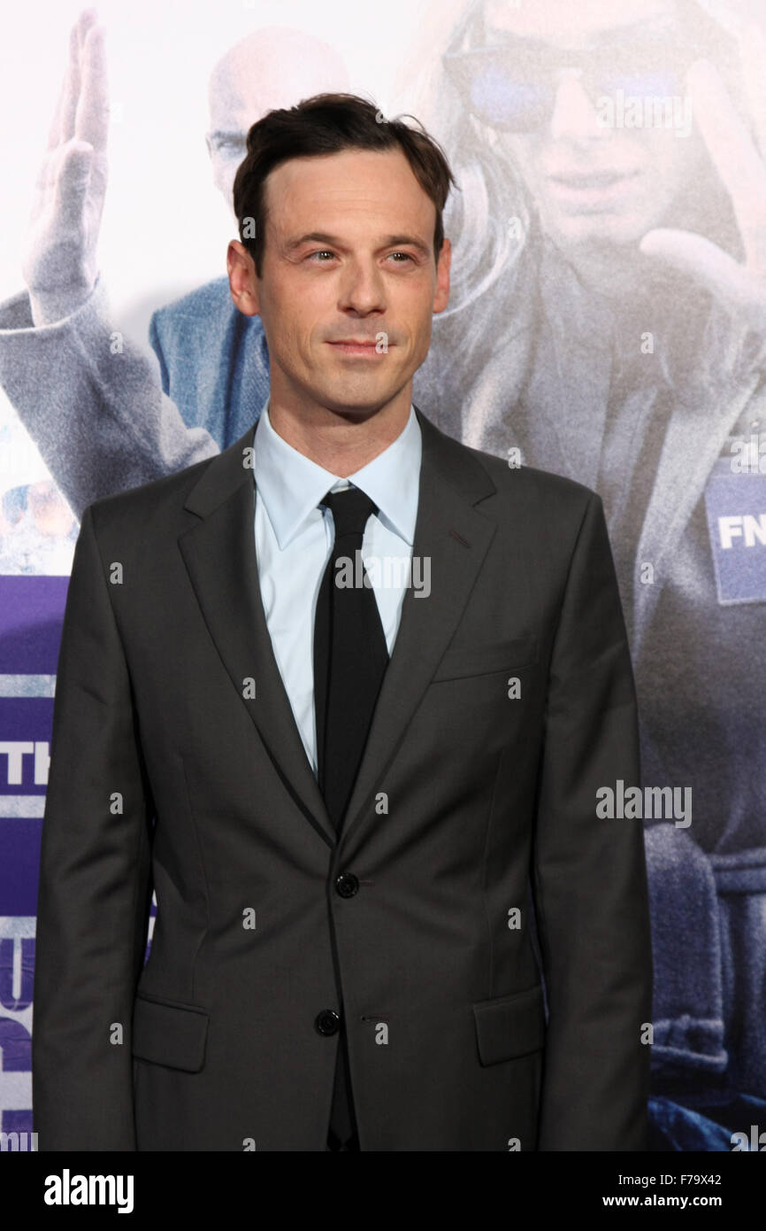 Il nostro marchio è crisi la Premiere con: Scoot McNairy dove: Los Angeles, California, Stati Uniti quando: 27 Ott 2015 Foto Stock