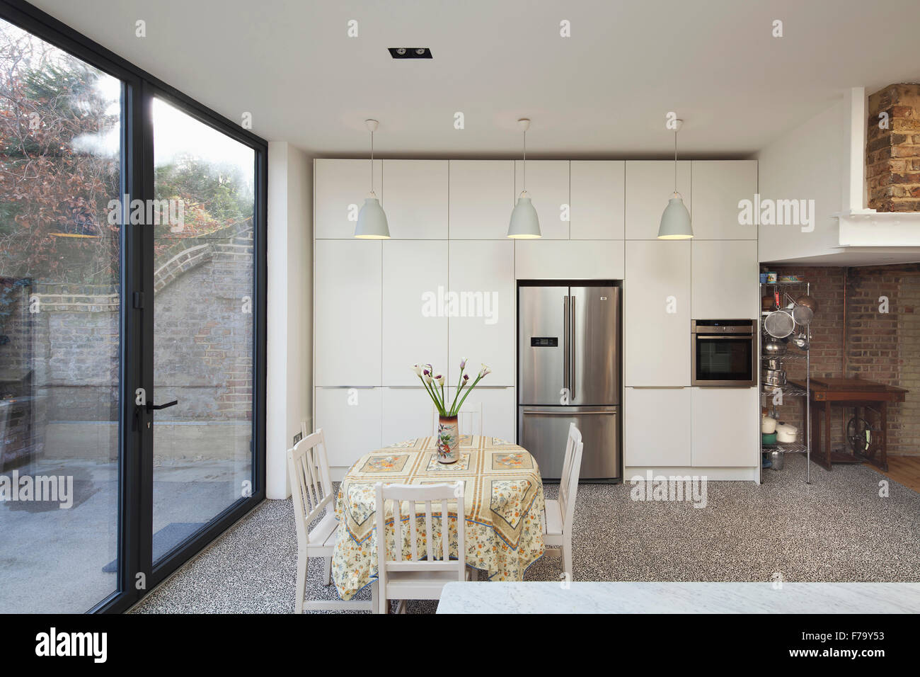 Cucina interna di estensione, Londra 2013, design di fora architetti Foto Stock