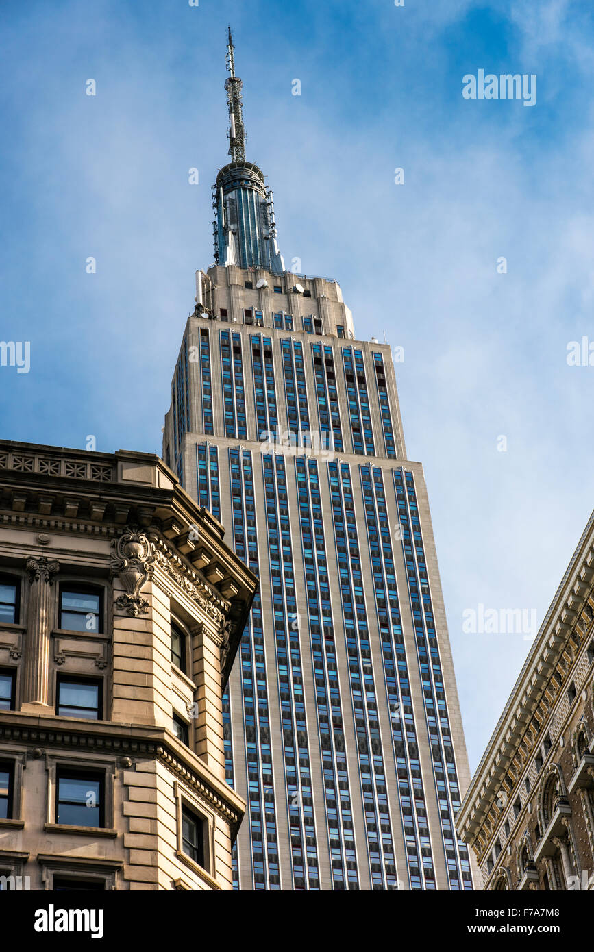L'Empire State Building, Manhattan, New York, Stati Uniti d'America Foto Stock