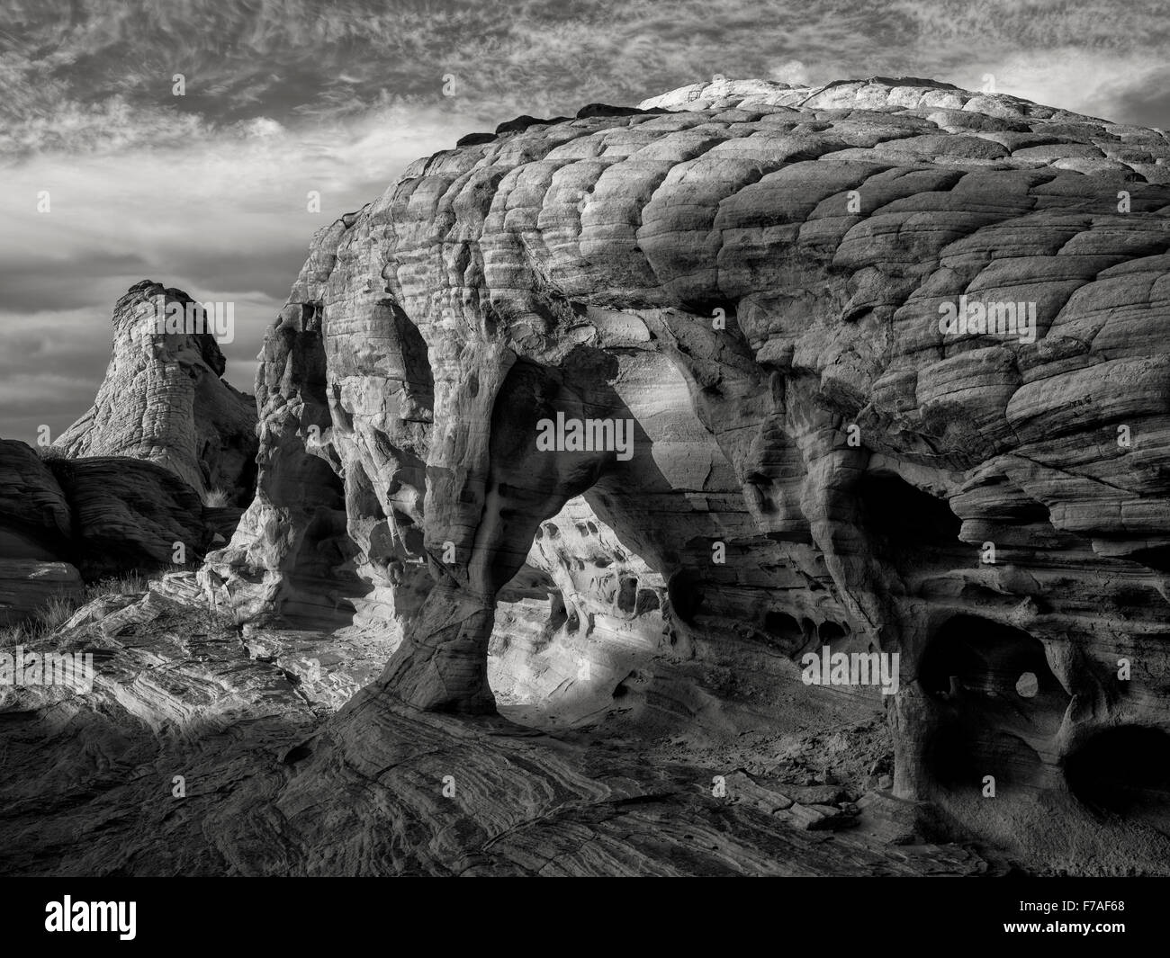 Formazione di roccia. La Valle del Fuoco del parco statale, Nevada Foto Stock