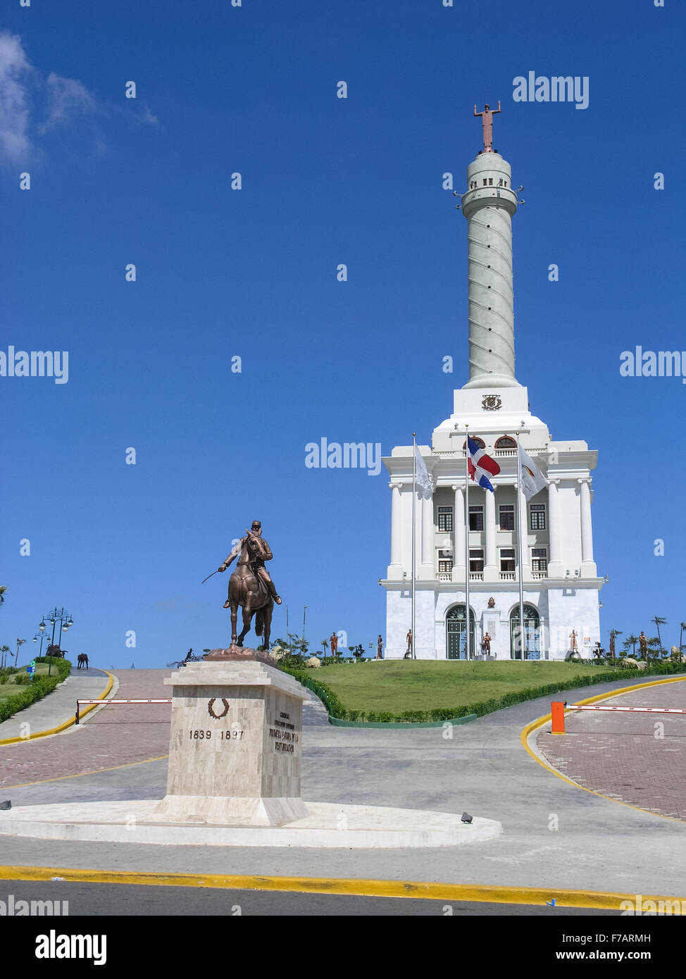 Monumento a los Héroes de la Restauración de Santiago de los Caballeros, nella Repubblica Dominicana Foto Stock