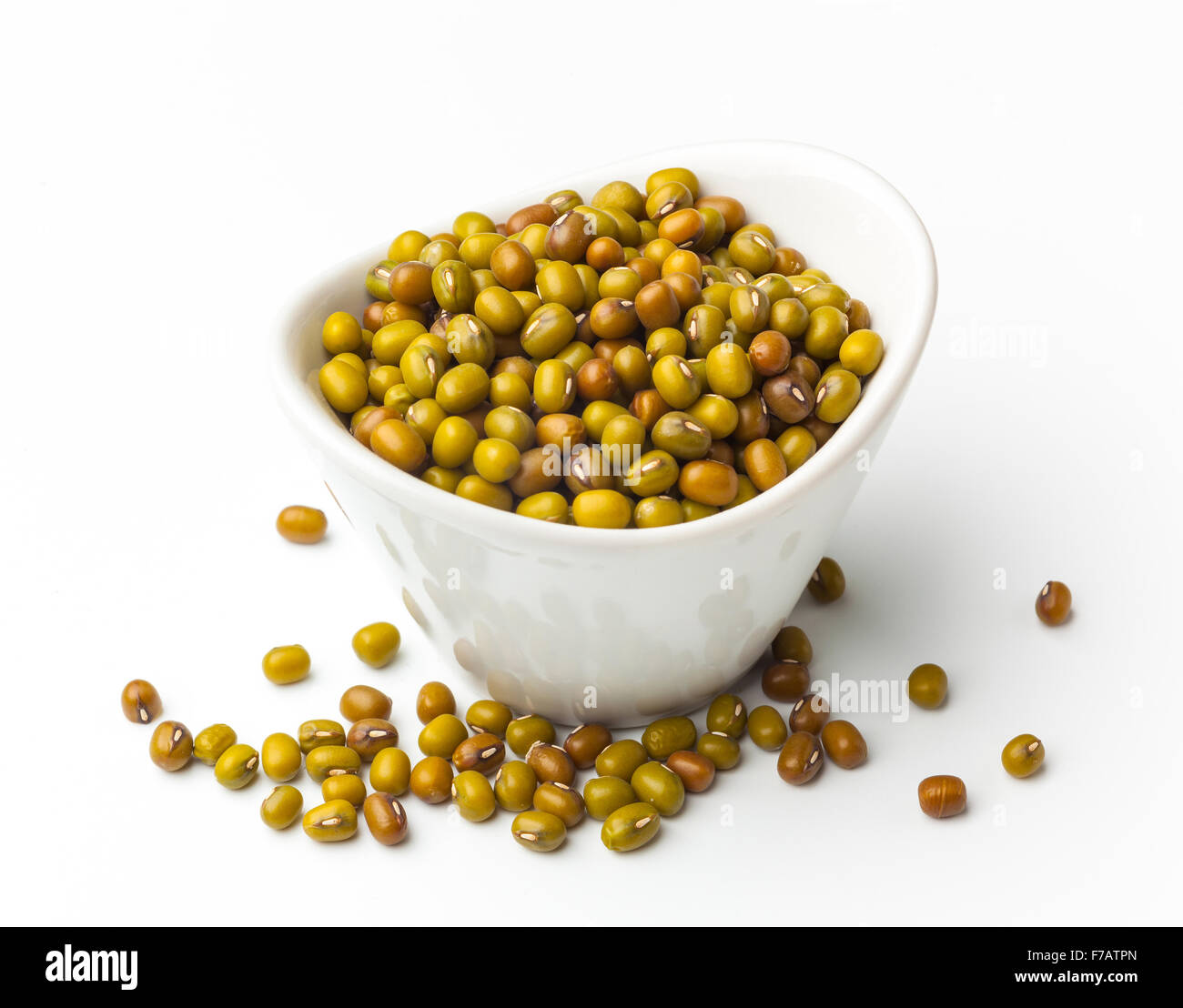 Verde di fagioli in una ciotola Foto Stock