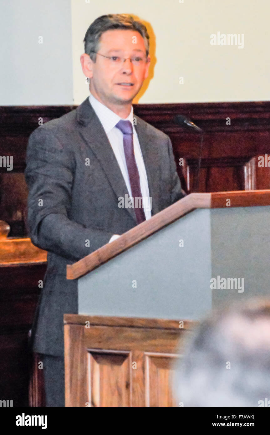 Belfast, Irlanda del Nord. 27 nov 2015 - Kevin Allen, Belfast Harbour Master, Belfast Harbour Commissioners Credit: stephen Barnes/Alamy Live News Foto Stock