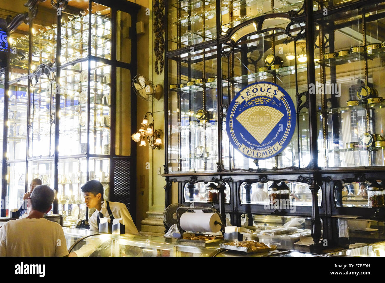 Rio de Janeiro, Centro Confeitaria Colombo, Brasile Foto Stock