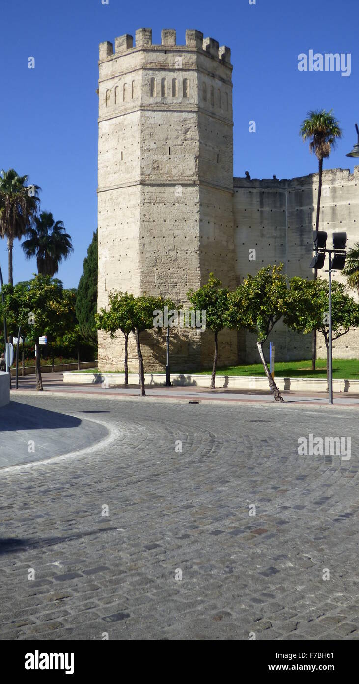 Alcazar Jerez Andalucia Foto Stock