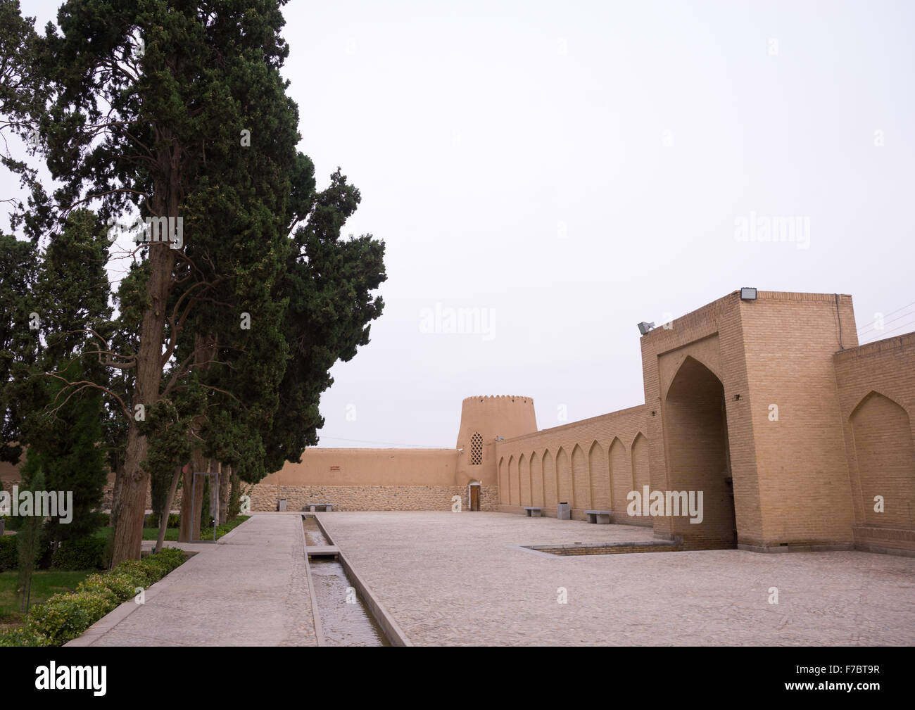 Pinna pareti giardino, Provincia di Isfahan, Kashan, Iran Foto Stock