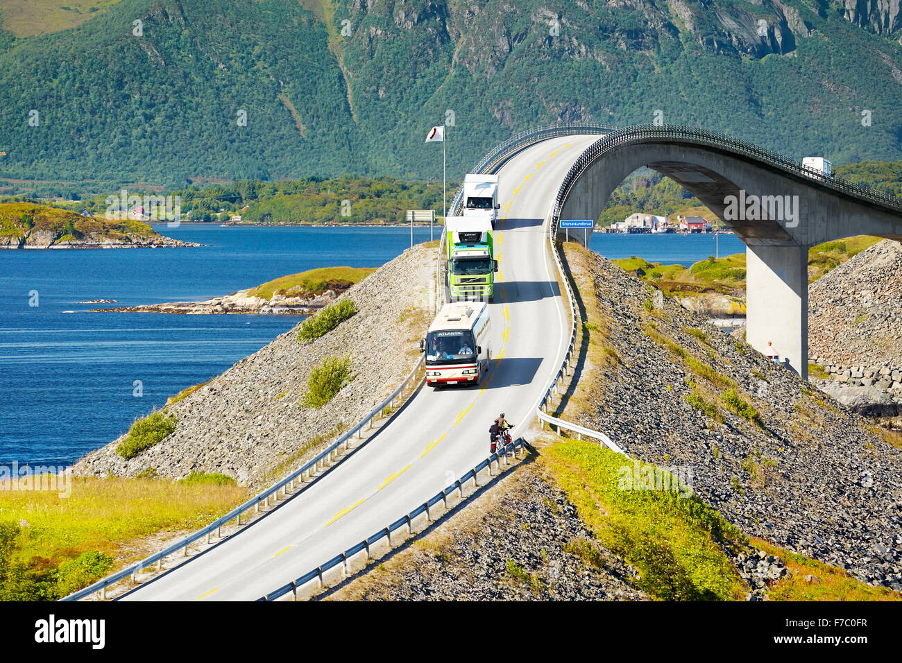 Il Atlantic Road More og Romsdal, Norvegia Foto Stock