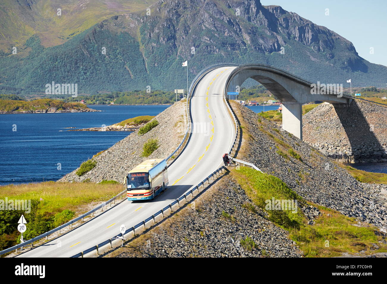 Il Atlantic Road More og Romsdal, Norvegia Foto Stock