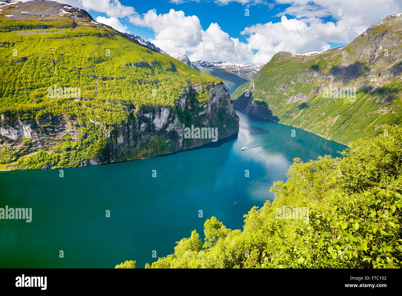 Geiranger Fjord, Norvegia Foto Stock