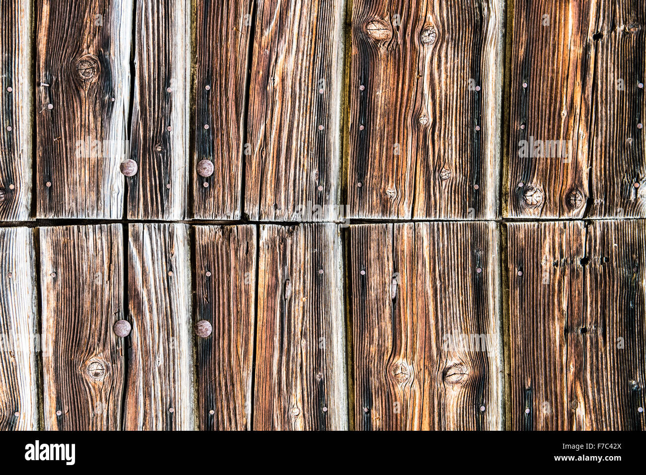 Sfondo formato da recinti di legno. Foto Stock