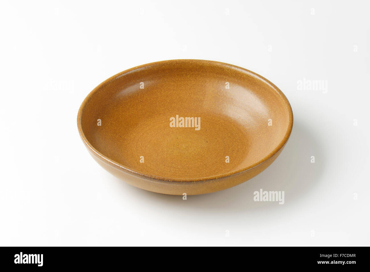 Vuoto in ceramica marrone ciotola Foto Stock