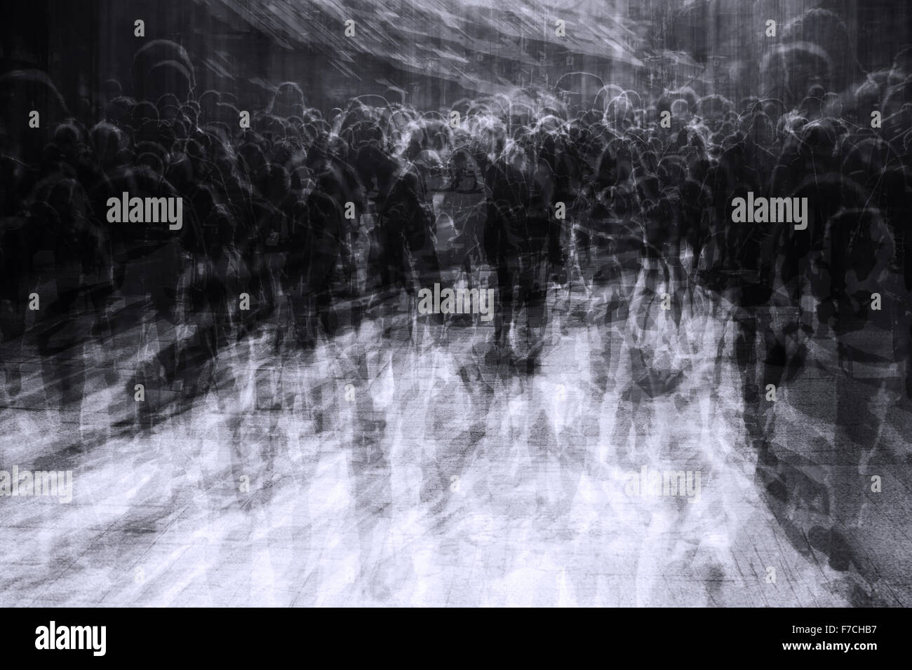 Città sovraffollate sul venerdì nero Foto Stock
