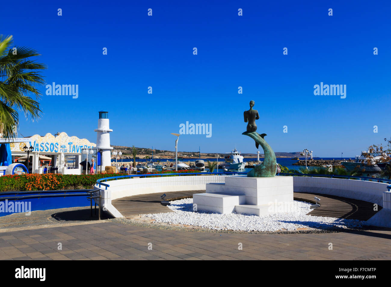 "Vassos taverna' e Ayia Napa area portuale, Cipro. Foto Stock