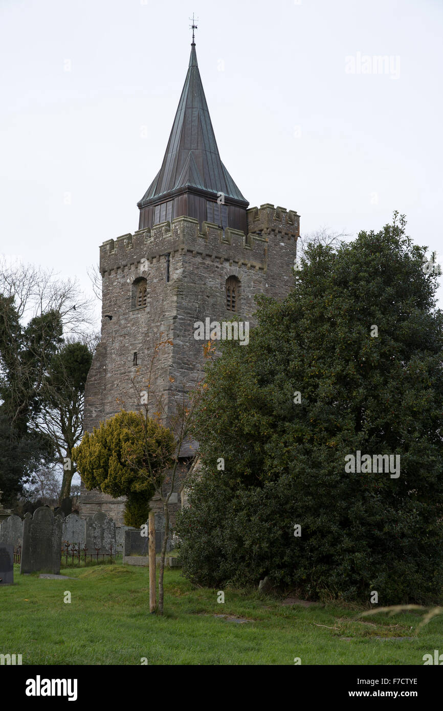 St Curig la Chiesa in Capel Curig Galles Centrale Foto Stock