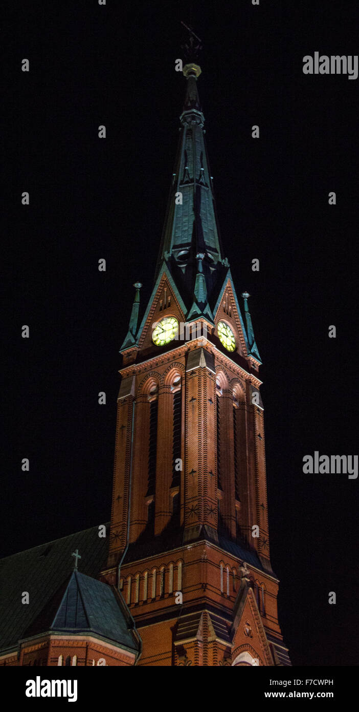 Trefoldighetskirken i Arendal - o - Chiesa della Trinità di Arendal. Foto Stock