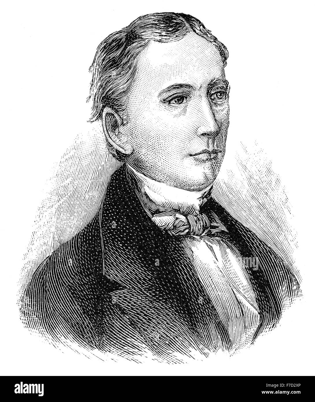 Sir Isaac Pitman, 1813-1897, un insegnante di inglese che ha sviluppato un sistema di stenografia, ora noto come stenografia Pitman, Foto Stock
