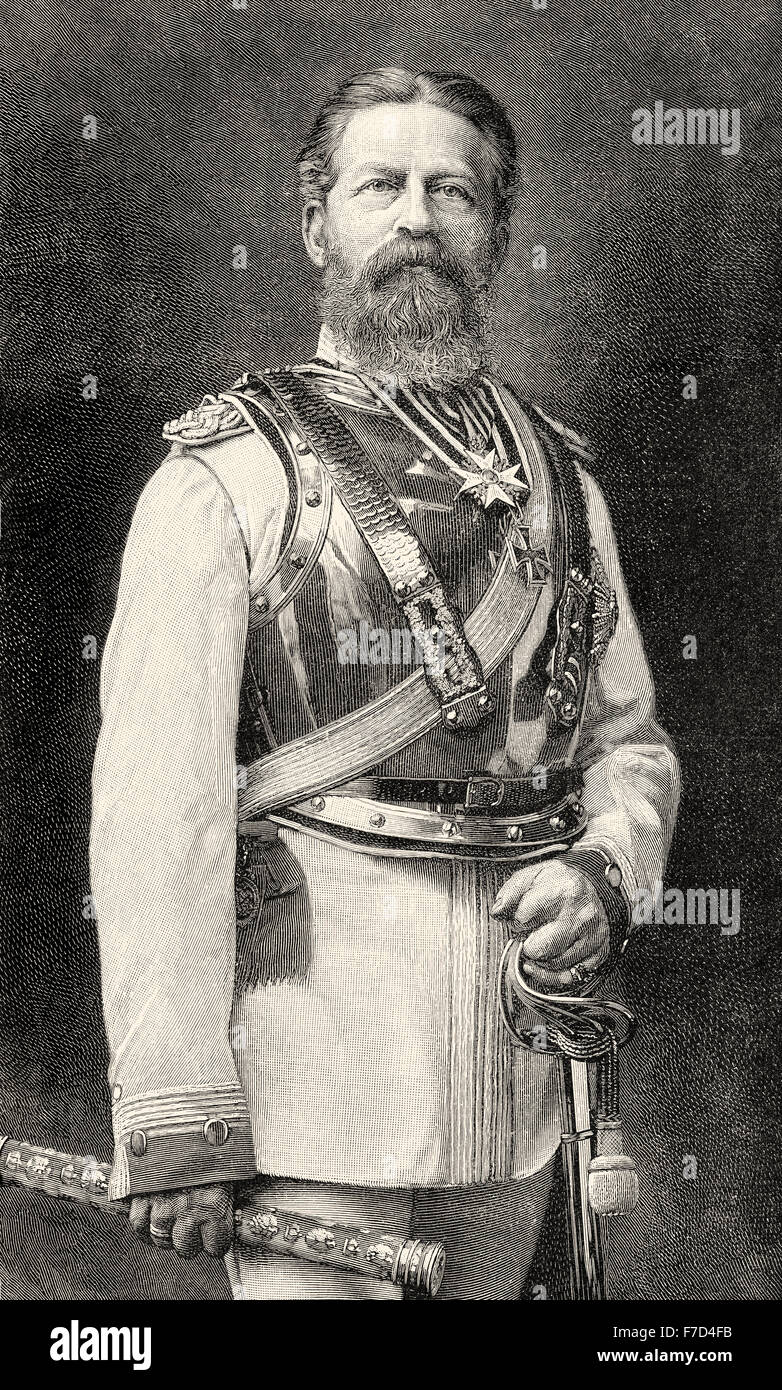 Friedrich III, Federico III, Friedrich Wilhelm Nikolaus Karl di Prussia, 1831-1888, Tedesco imperatore e re di Prussia, Foto Stock