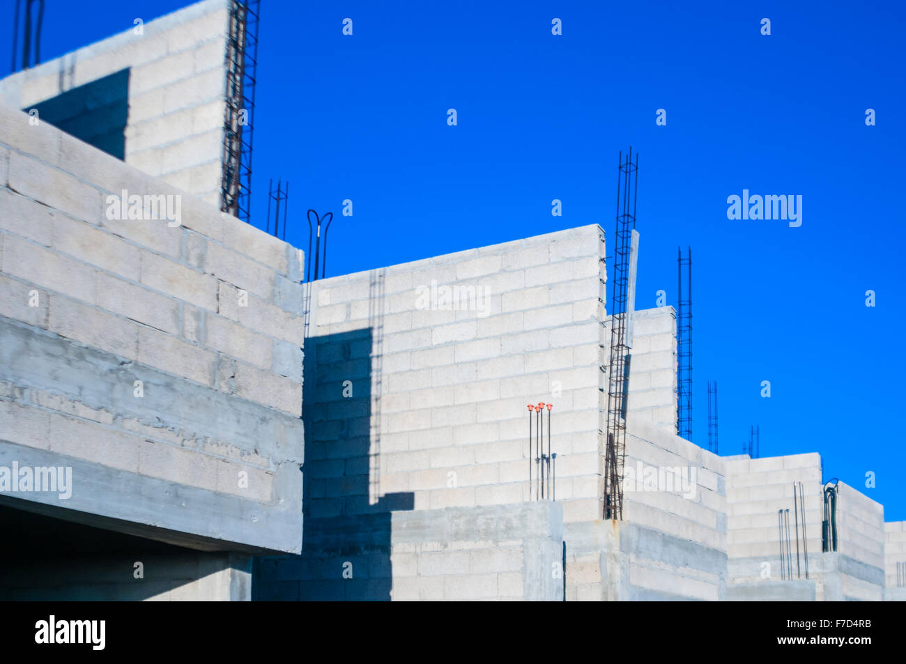 Incompiuta spagnolo appartamenti sito in costruzione Foto Stock