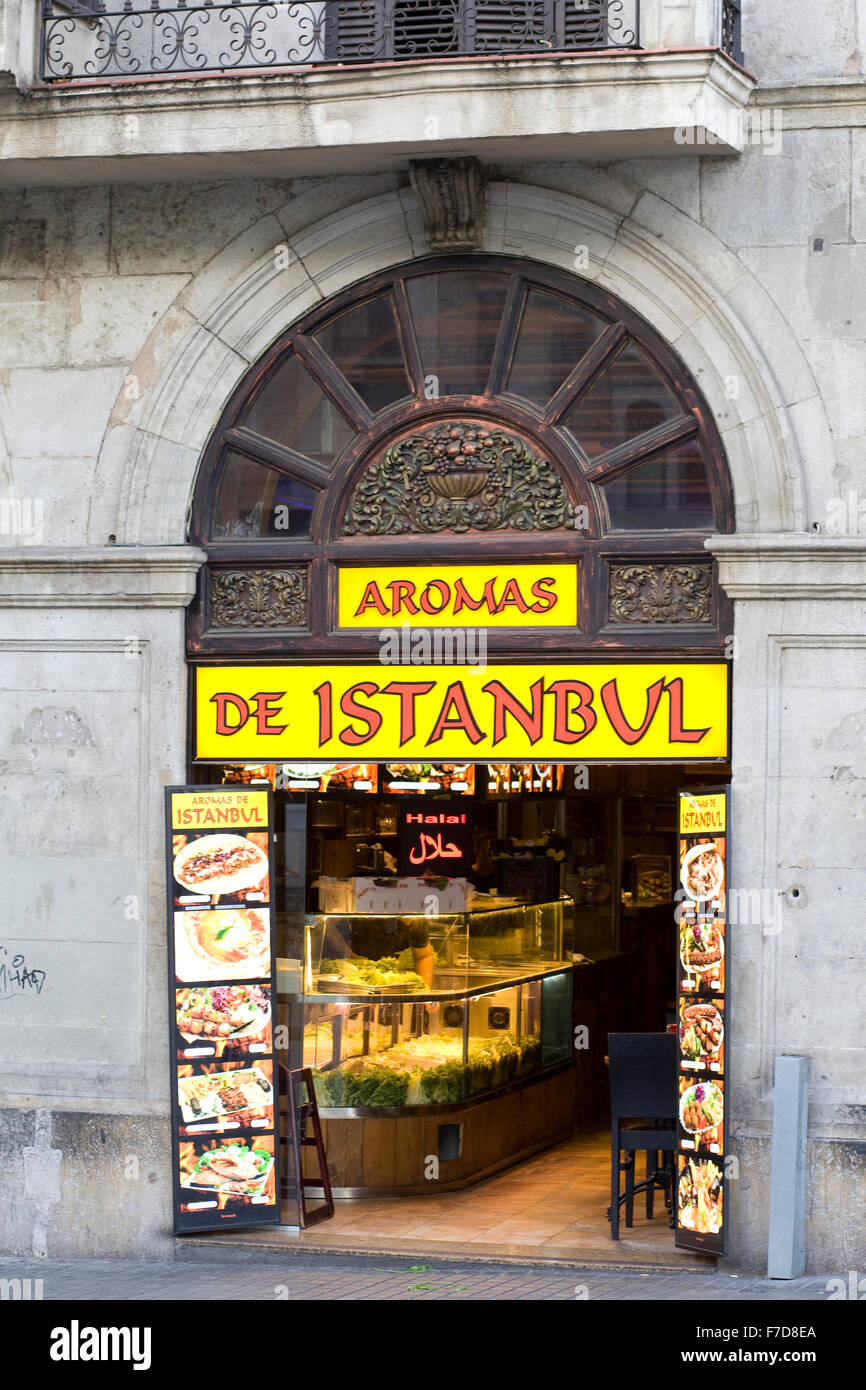 Aromi de istanbul ristorante turco Foto Stock