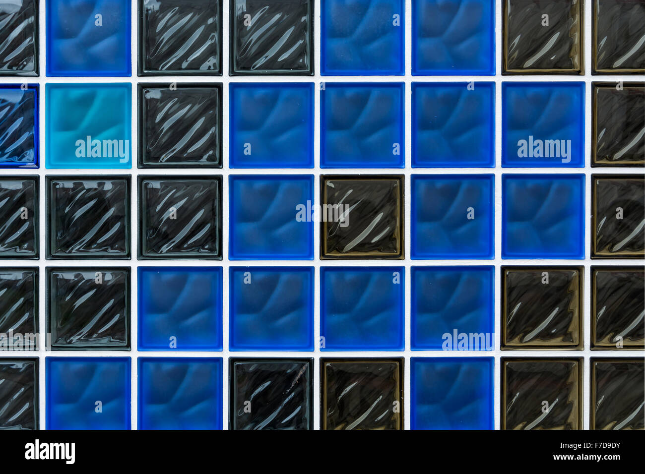 Mattone di vetro sfondo, sfondo, la trama per essere utilizzato in progetti di architettura Foto Stock