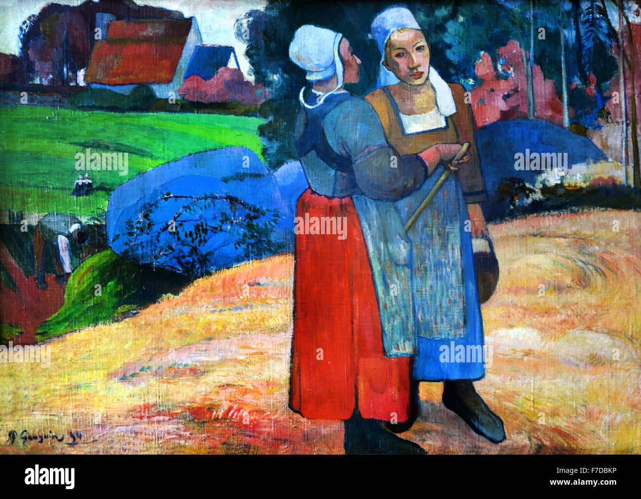 Paysannes bretonnes - contadino bretone 1894 Paul Gauguin 1848 - 1903 Francia - Francese Foto Stock