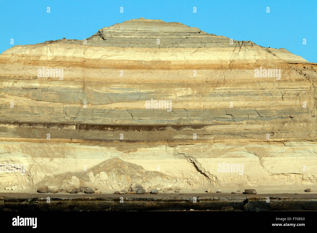 Geologia, strati di roccia, scogliera Foto Stock