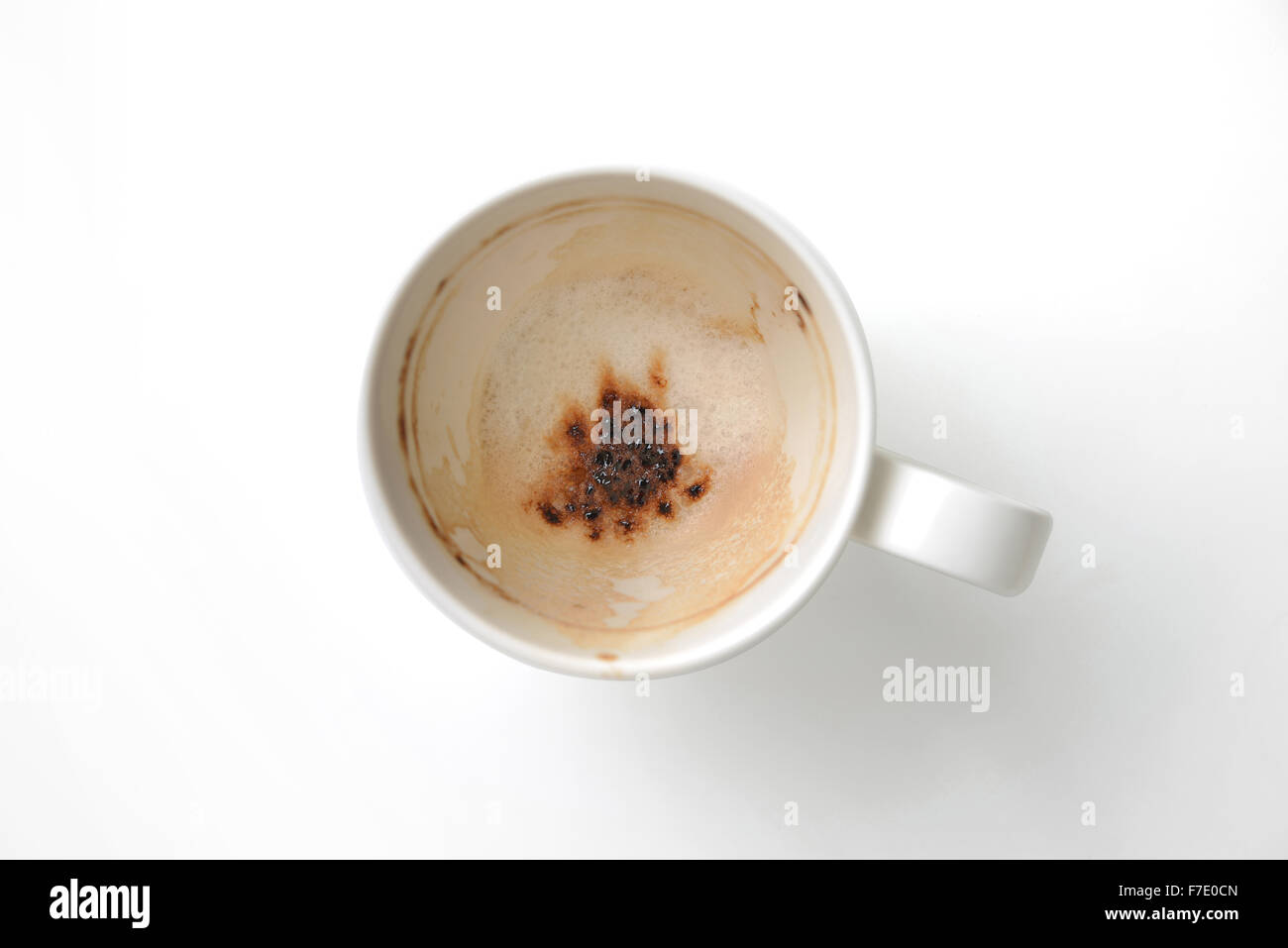 Svuotare tazza da caffè con tracciato di ritaglio Foto Stock