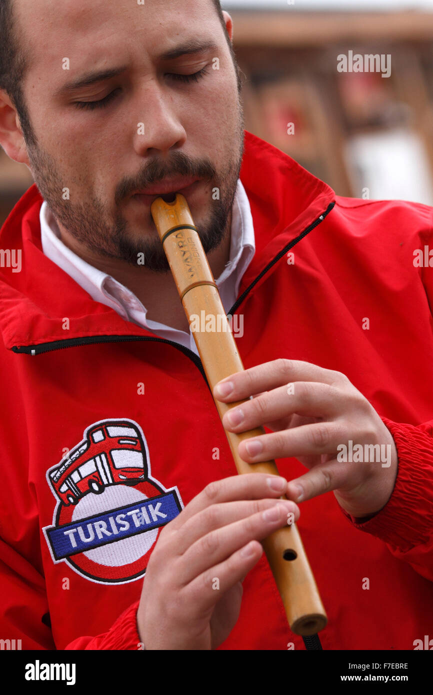 Quena, tradizionale flauto andino Foto stock - Alamy