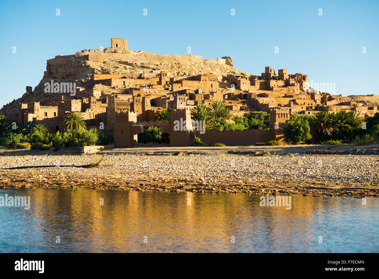 Kasbah Aït Benhaddou, Sito Patrimonio Mondiale dell'UNESCO, Ait Benhaddou, Souss-Massa-Draa Regione, Marocco Foto Stock