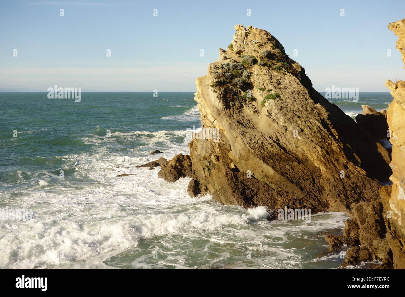 Stack di mare a Biarritz Foto Stock